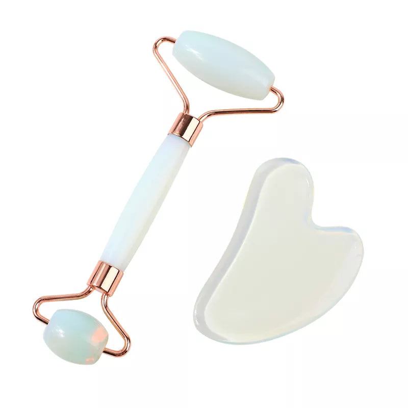 White Jade Guasha roller set