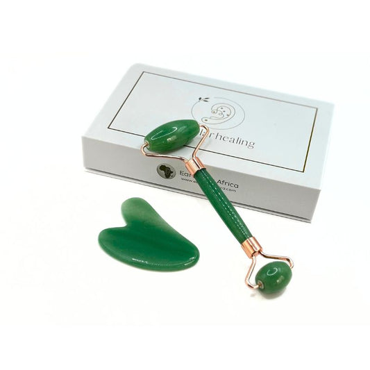 Jade Quartz Guasha Roller Set