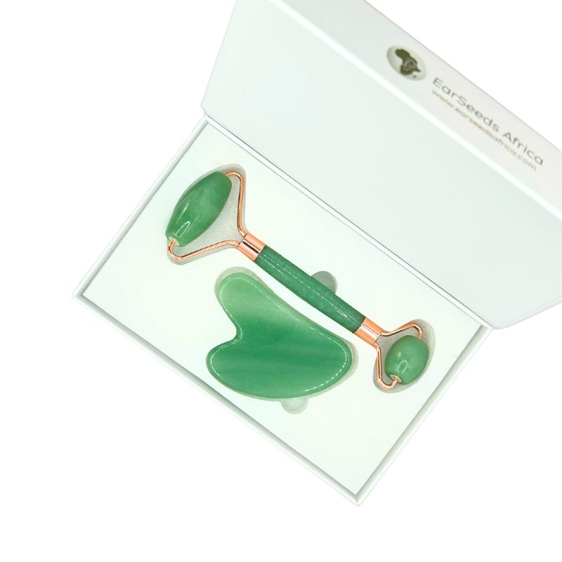 Jade Quartz Guasha Roller Set