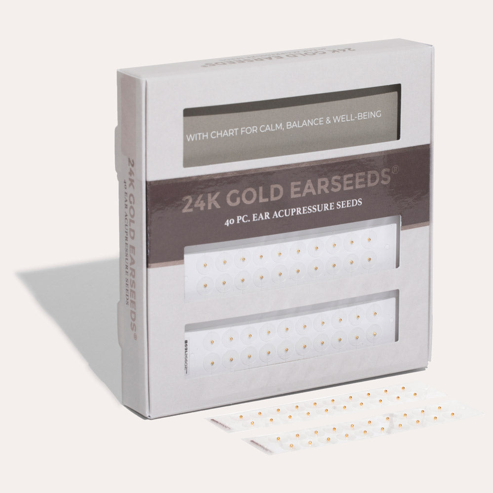 EarSeeds Africa Luxury 24k Gold Plated Kit - 40 Seeds