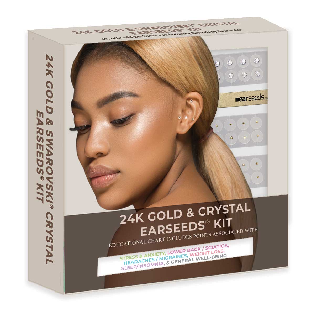 Gold Plated Swarovski® Ear Seeds Kit